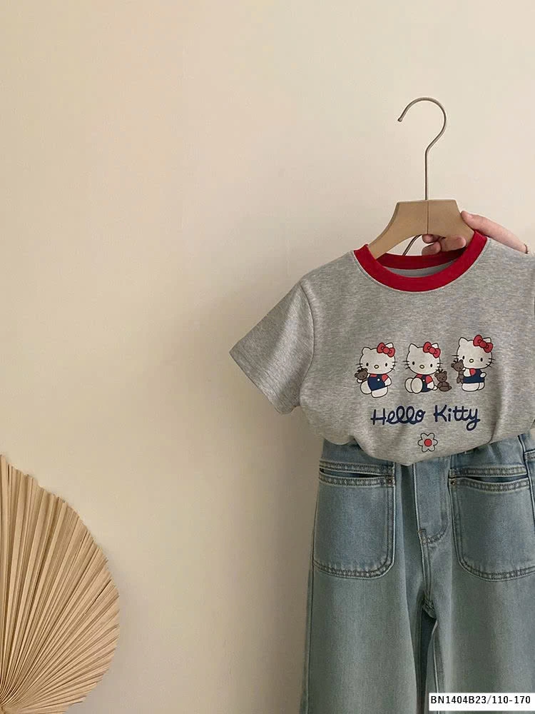 SÉT ÁO PHÔNG KITTY MIX QUẦN JEAN