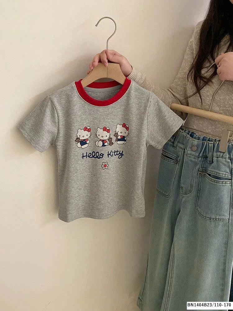 SÉT ÁO PHÔNG KITTY MIX QUẦN JEAN