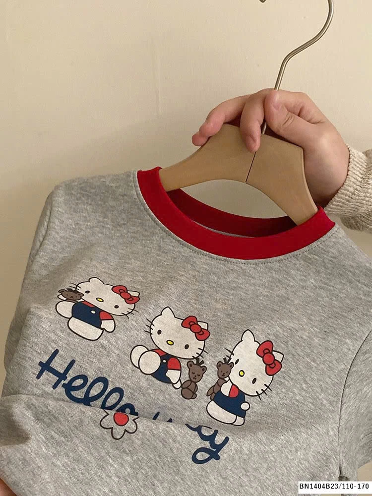 SÉT ÁO PHÔNG KITTY MIX QUẦN JEAN