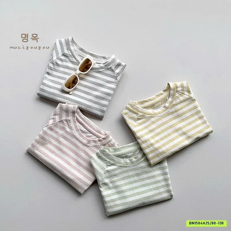 ÁO PHÔNG KẺ CHO BÉ MUZIYOUYOU