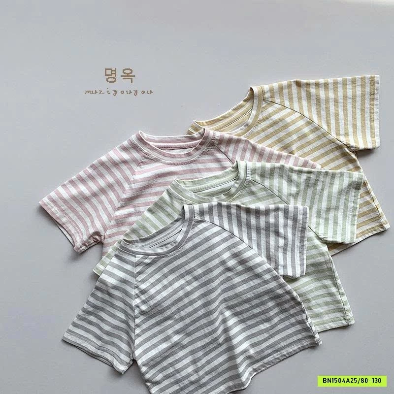 ÁO PHÔNG KẺ CHO BÉ MUZIYOUYOU