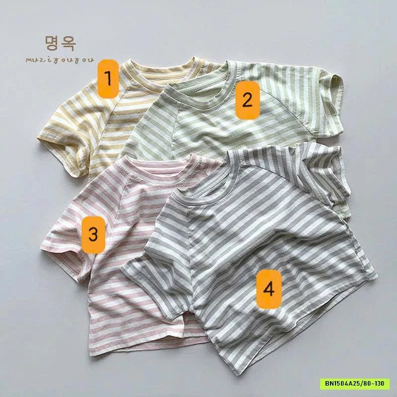 ÁO PHÔNG KẺ CHO BÉ MUZIYOUYOU