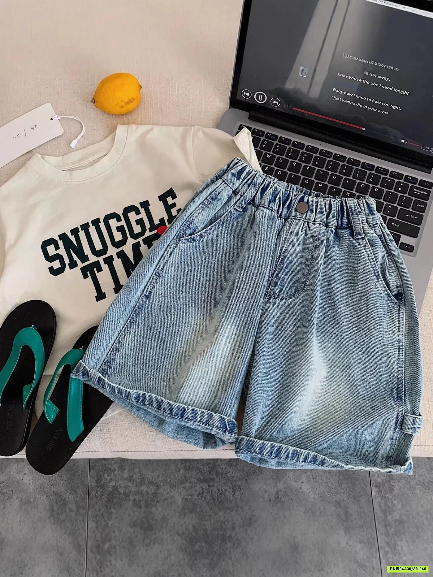 SHORT JEANS THÊU MÔNG