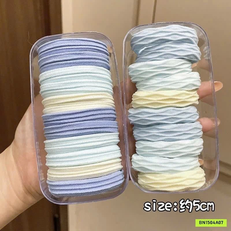 SET 60 DÂY BUỘC TÓC SẮC MÀU