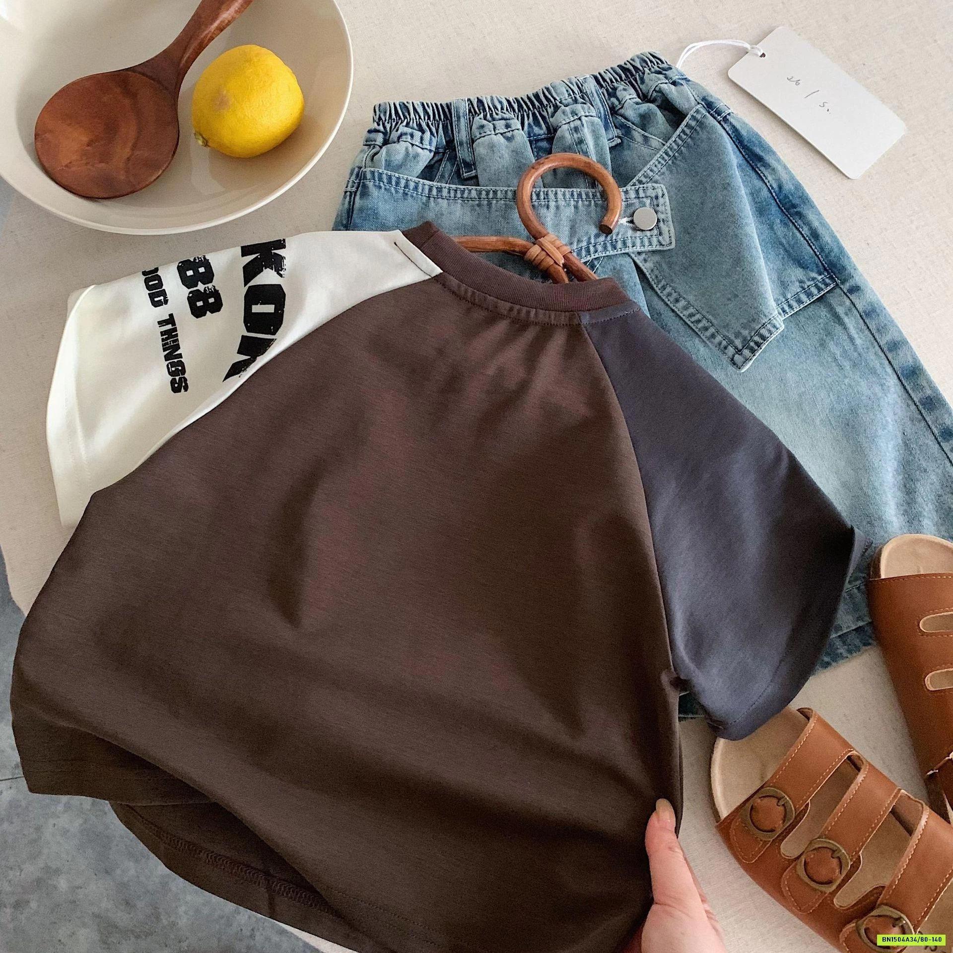 ÁO THUN MICKEY PHỐI MÀU TAY