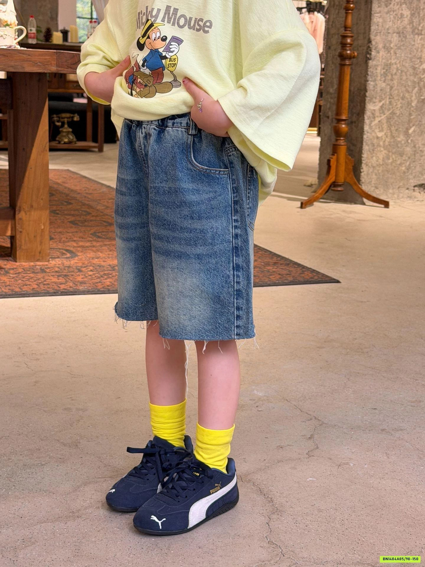 SHORT JEANS KO VIỀN GẤU XDJ