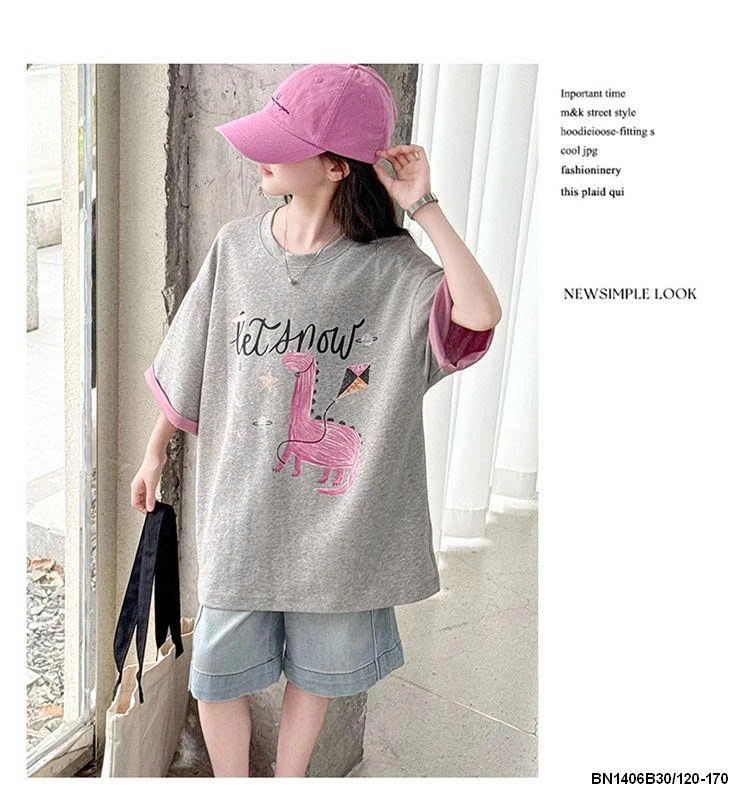 SET ÁO THUN HÌNH VẼ MIX QUẦN NGỐ JEAN