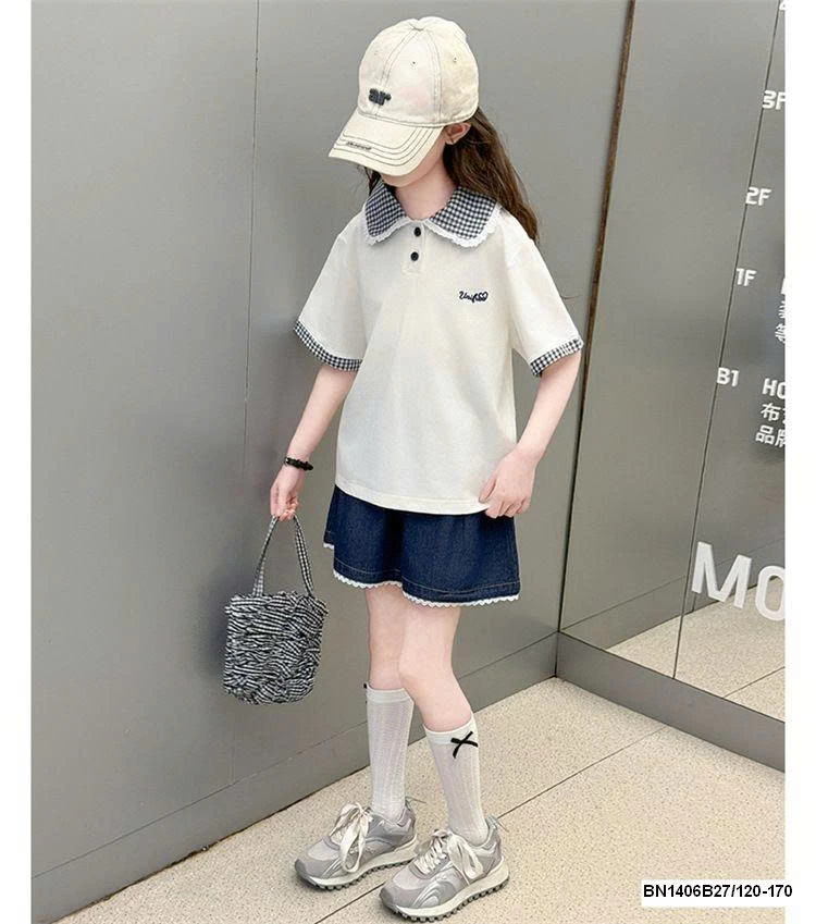 SET ÁO POLO MIX QUẦN SHORT DENIM SZ ĐẠI
