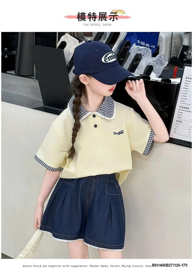 SET ÁO POLO MIX QUẦN SHORT DENIM SZ ĐẠI