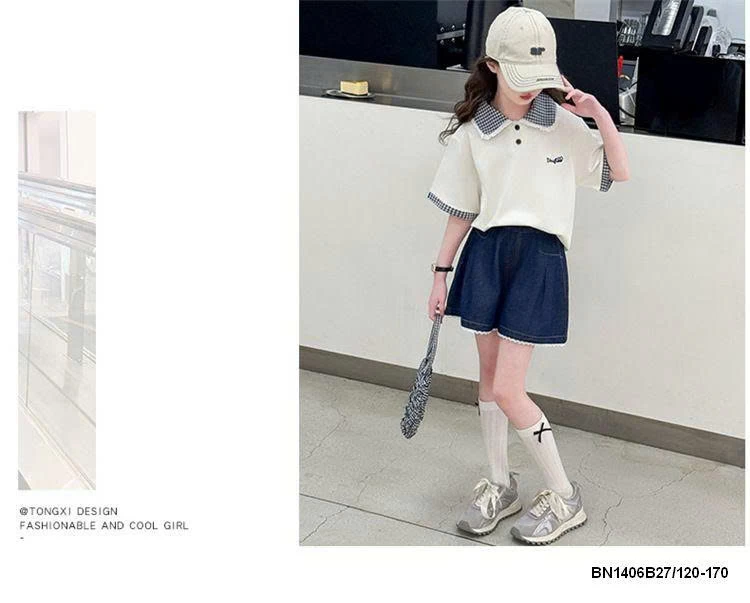SET ÁO POLO MIX QUẦN SHORT DENIM SZ ĐẠI