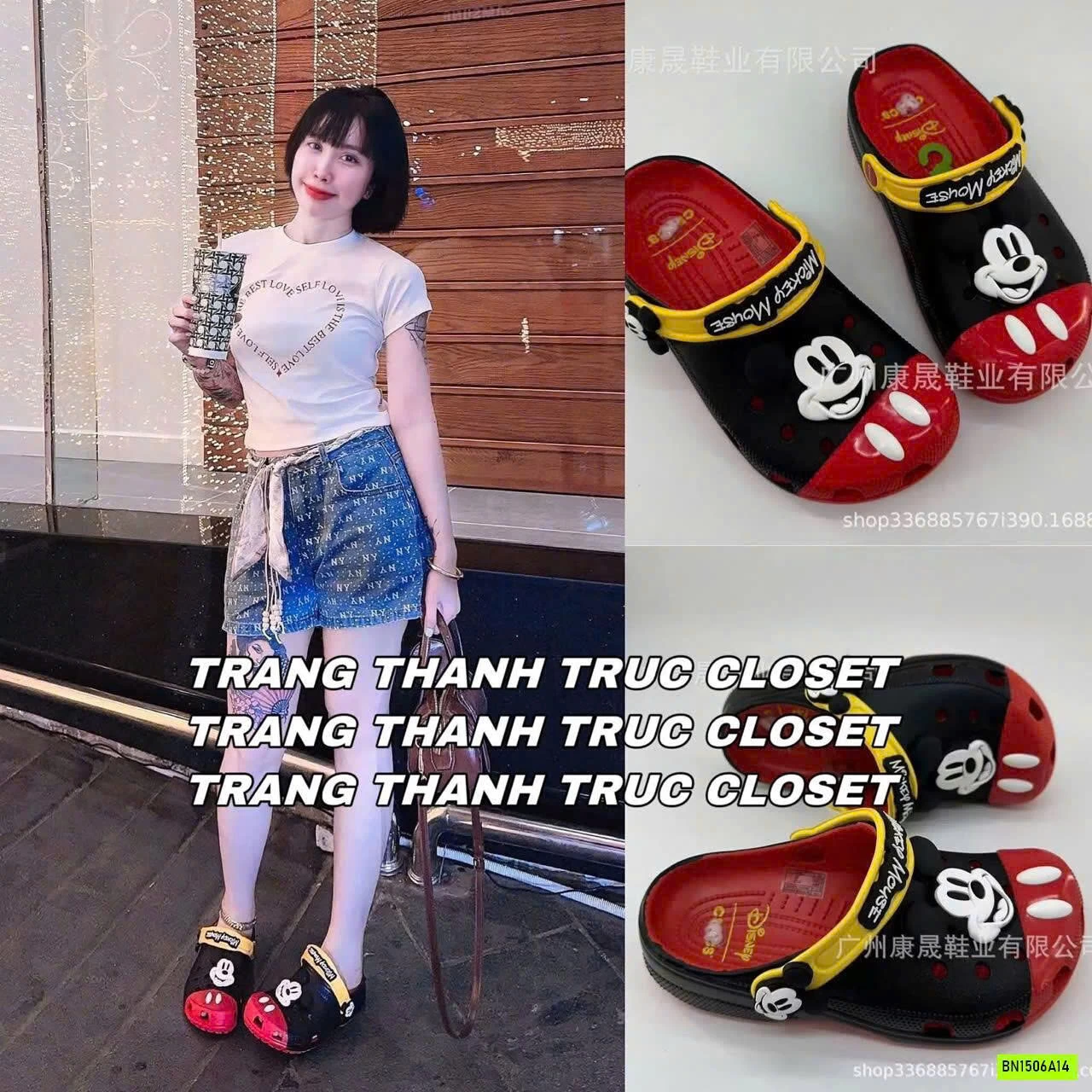CROCS MICKEY ĐỎ