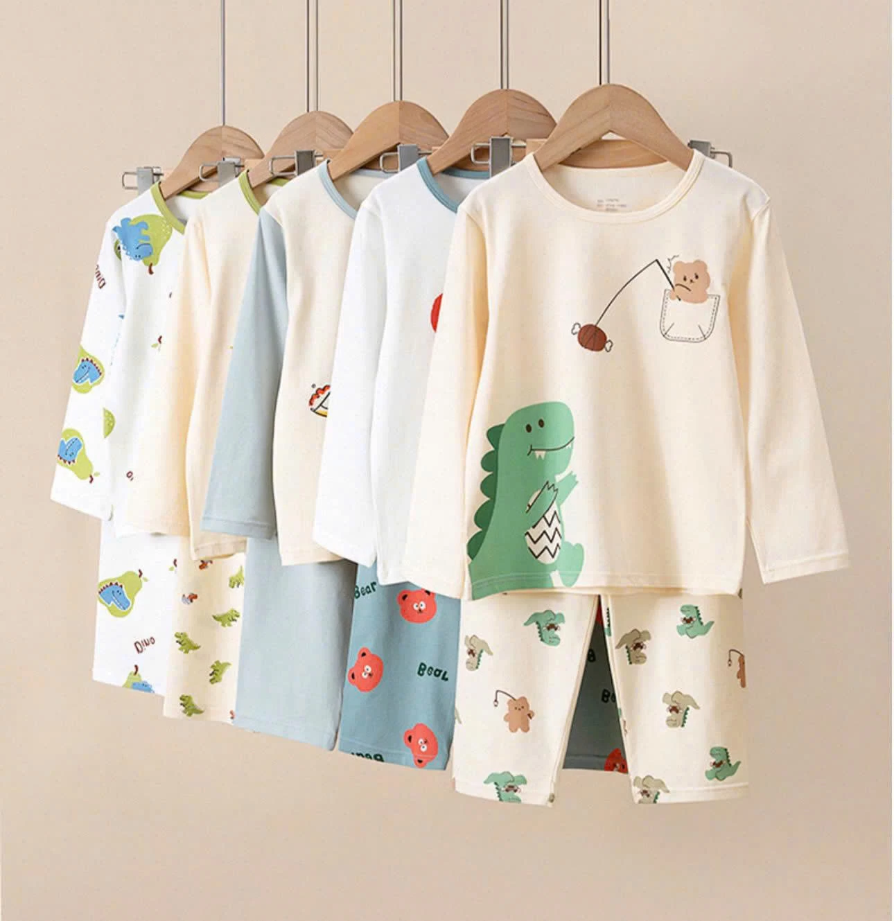 BỘ MẶC NHÀ COTTON A CHUẨN CHO BÉ