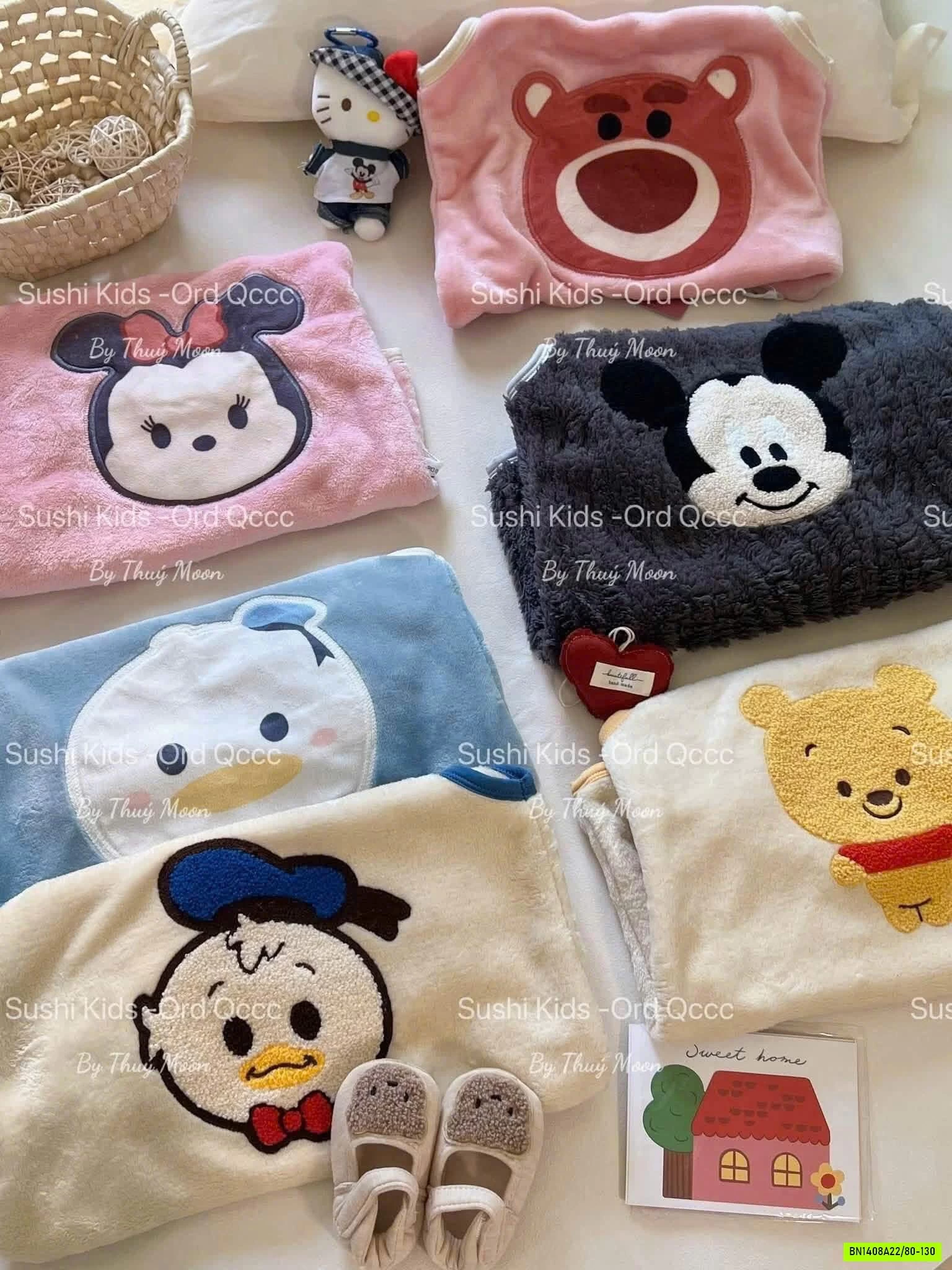 TÚI NGỦ BĂNG NHUNG DISNEY
