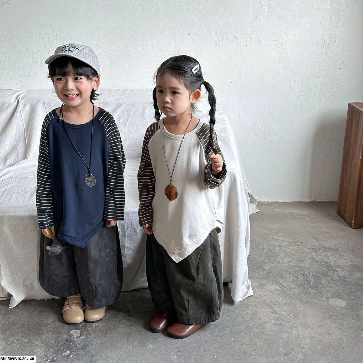 ÁO DÀI TAY PHỐI KẺ VẠT CHÉO