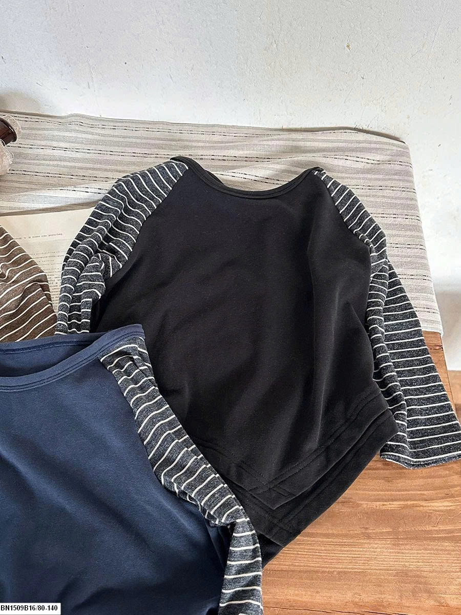 ÁO DÀI TAY PHỐI KẺ VẠT CHÉO