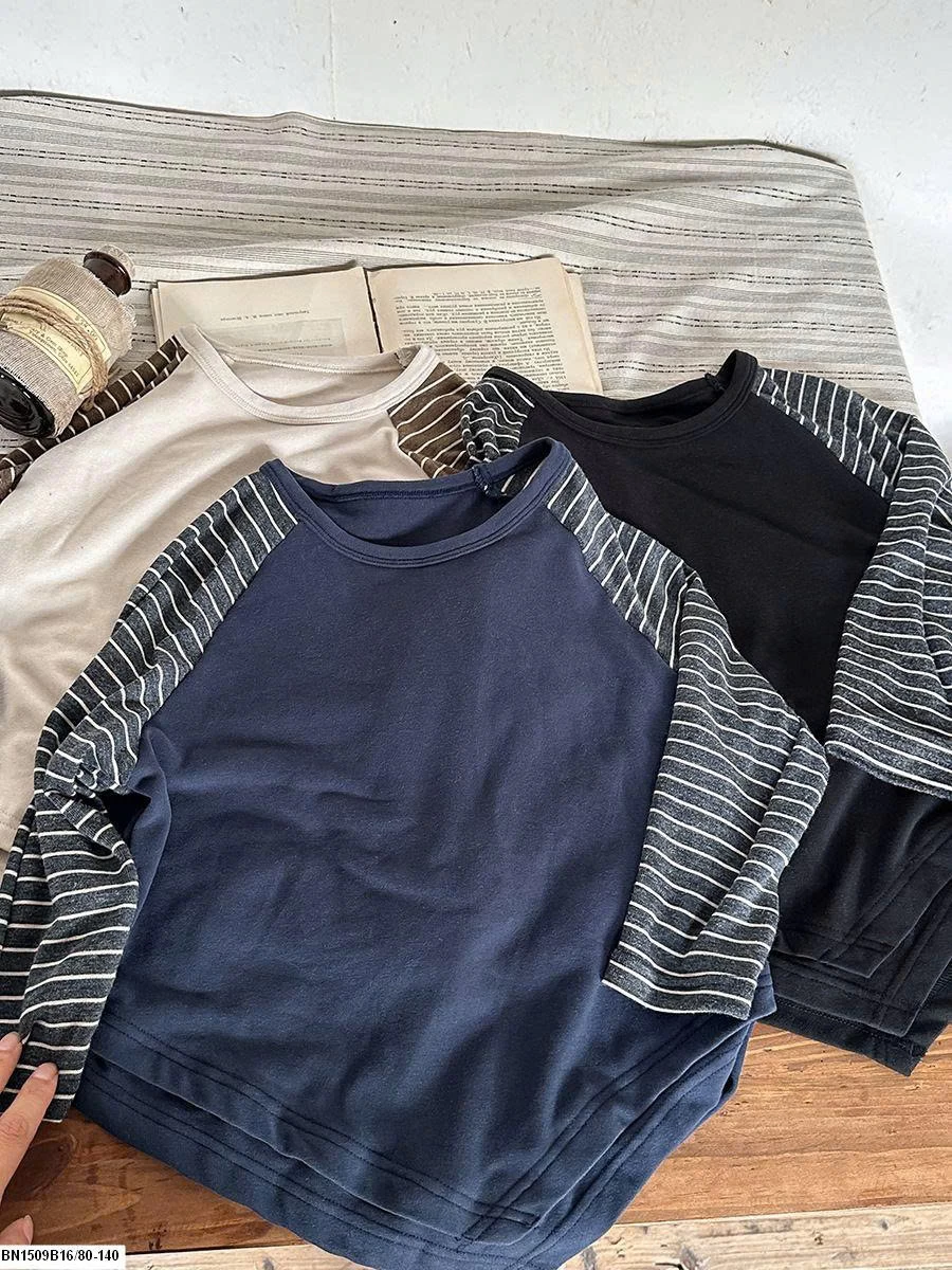 ÁO DÀI TAY PHỐI KẺ VẠT CHÉO