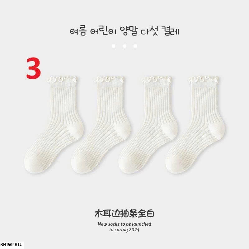 SÉT 4Đ TẤT MỎNG TRƠN MÀU