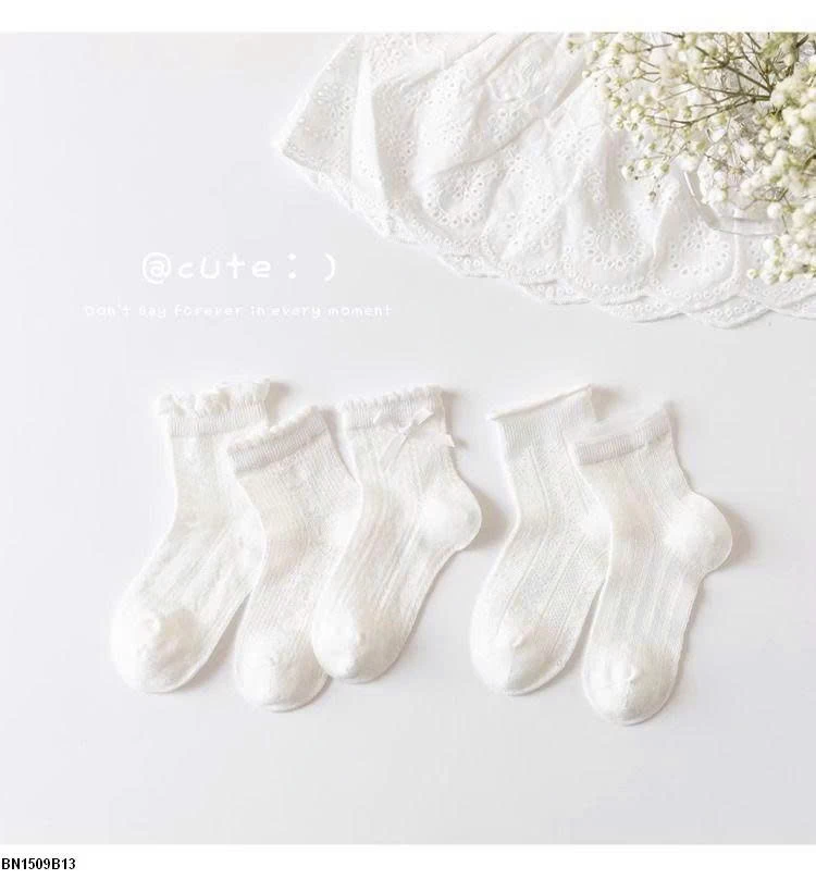 SÉT 5Đ TẤT TRẮNG TIỂU THƯ