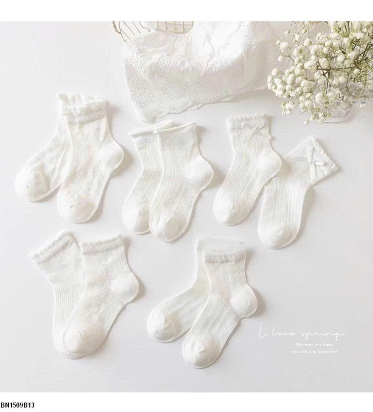 SÉT 5Đ TẤT TRẮNG TIỂU THƯ