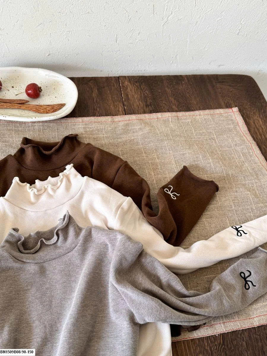 ÁO GIỮ NHIỆT TAY THÊU NƠ