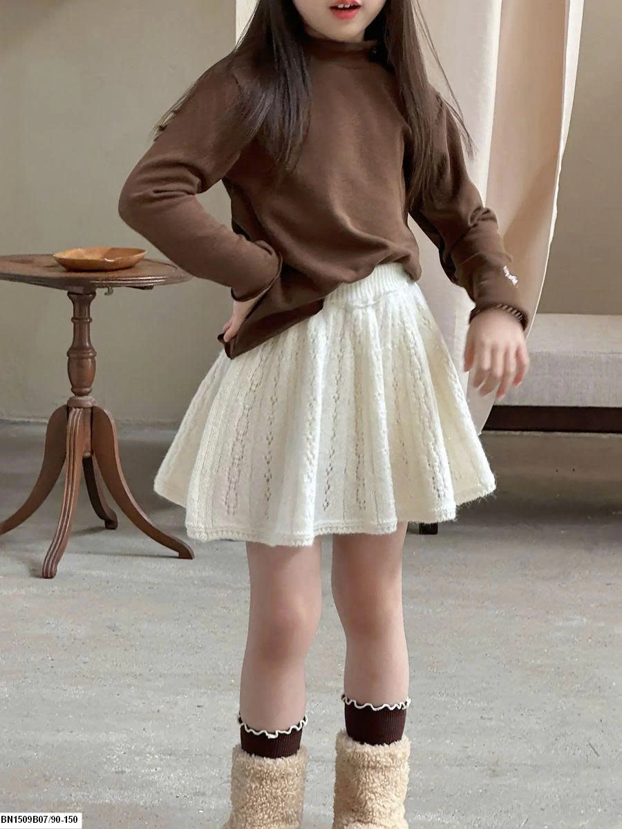 VÁY LEN DỆT KIM DÁNG CHỮ A