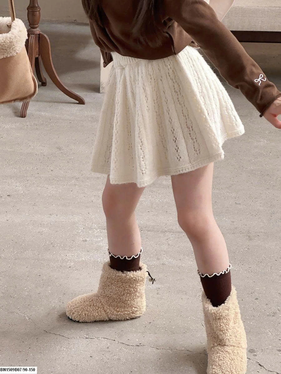 VÁY LEN DỆT KIM DÁNG CHỮ A