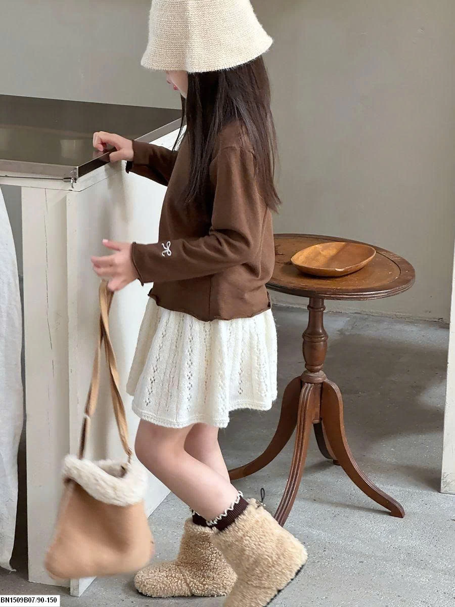 VÁY LEN DỆT KIM DÁNG CHỮ A