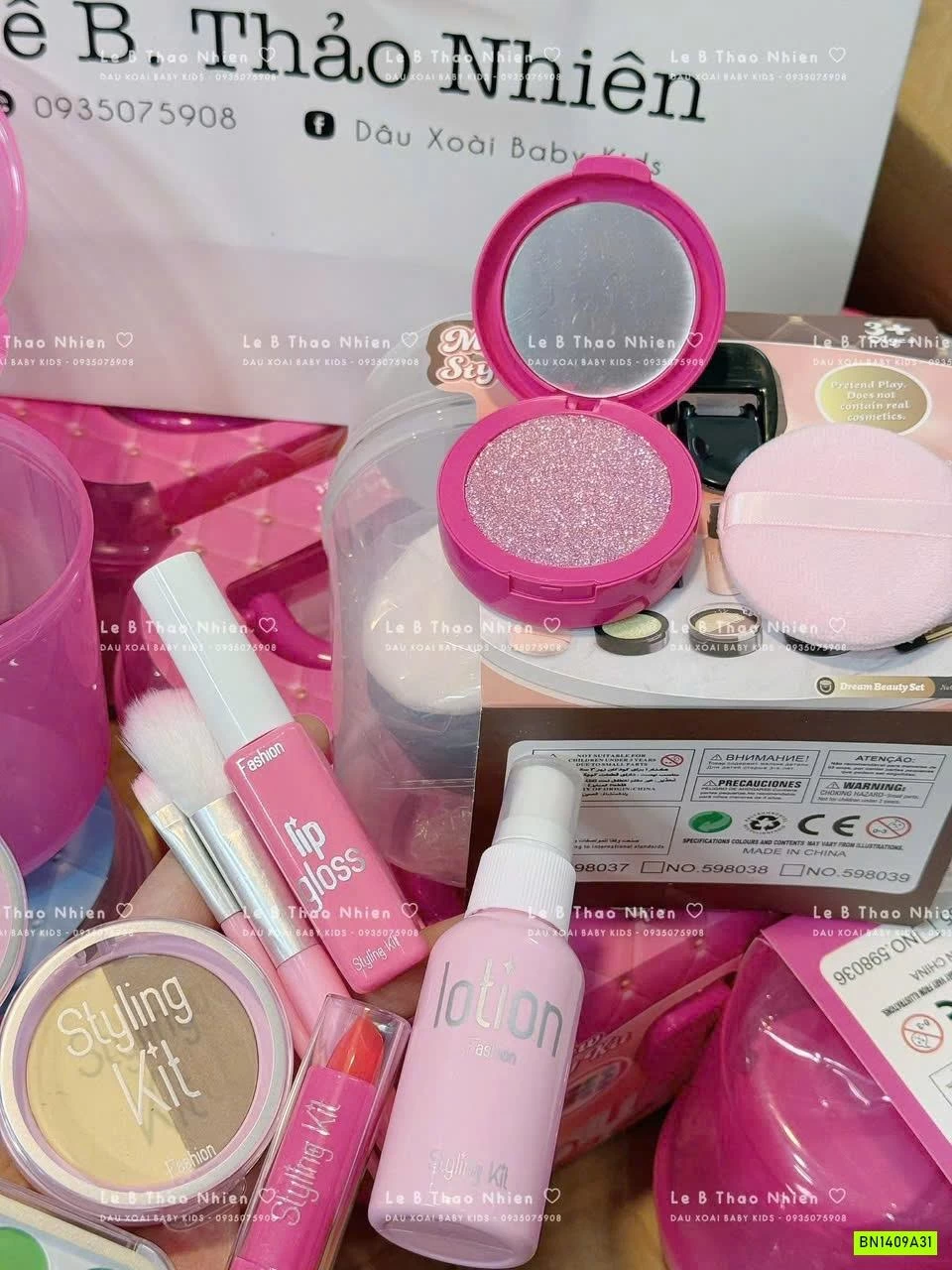 BỘ ĐỒ CHƠI TRANG ĐIỂM CHO BÉ