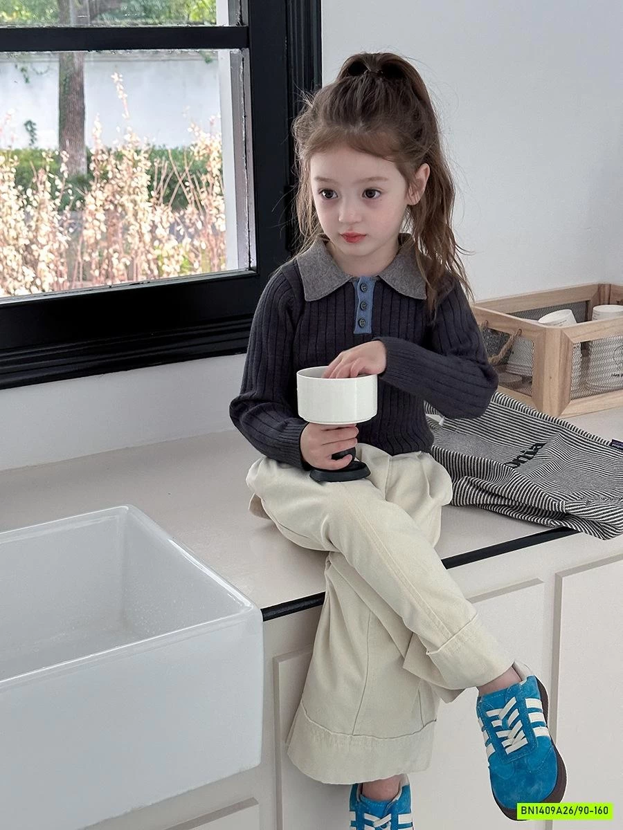 ÁO LEN POLO PHỐI MÀU CỔ 24Y162 AMBB