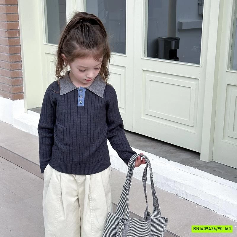 ÁO LEN POLO PHỐI MÀU CỔ 24Y162 AMBB