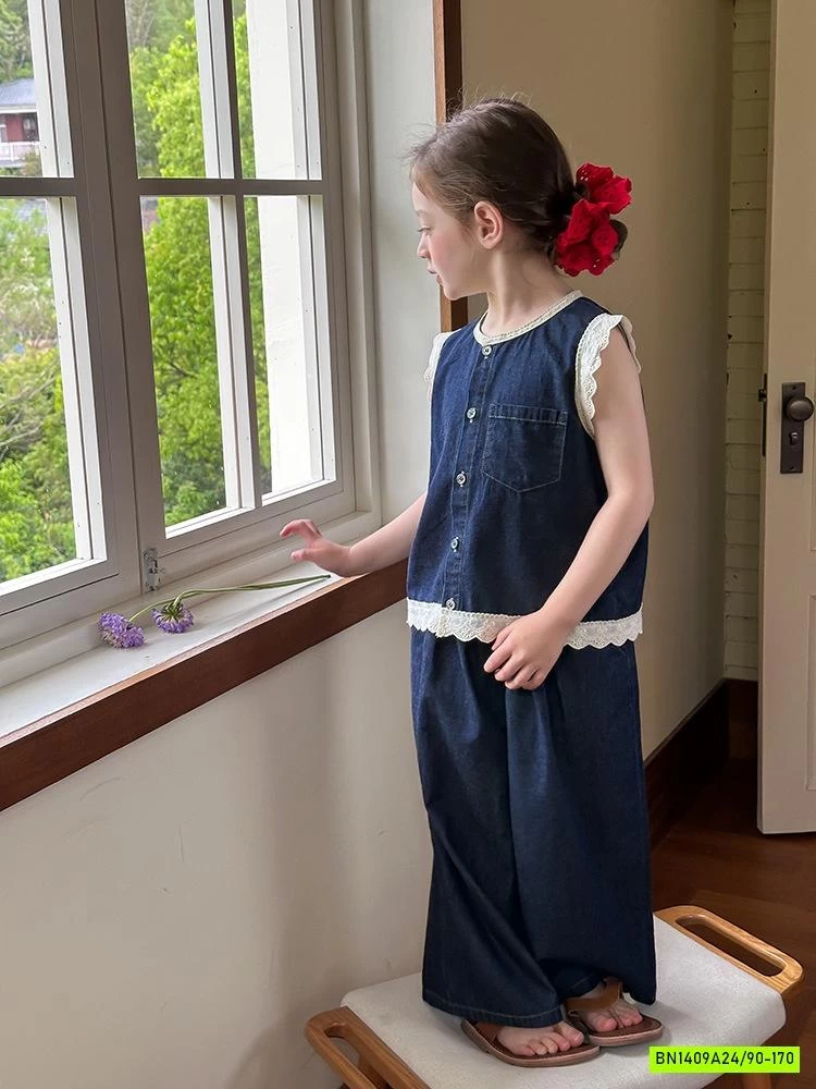 SÉT DENIM QUẦN SUÔNG 25C147 AMBB