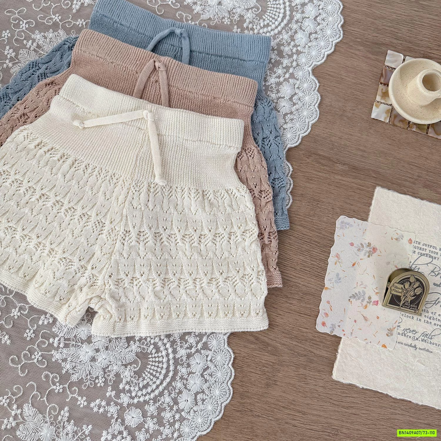 SHORT LEN DỆT CẠP CAO CUTEMILY