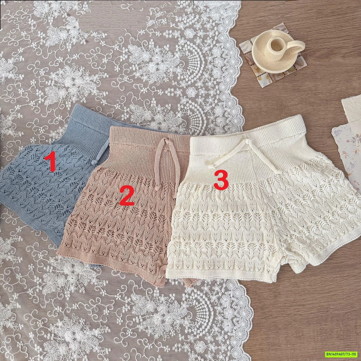 SHORT LEN DỆT CẠP CAO CUTEMILY