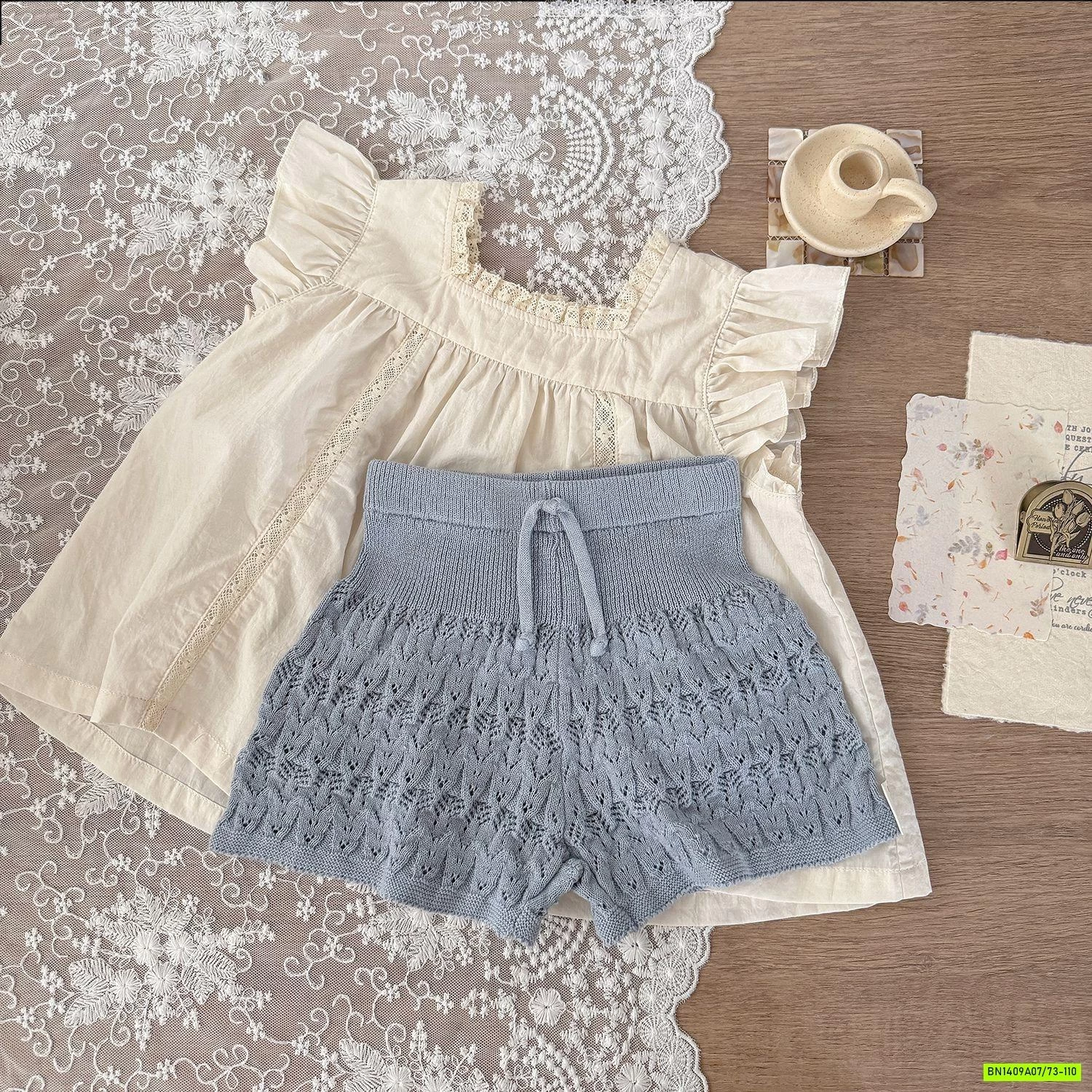 SHORT LEN DỆT CẠP CAO CUTEMILY