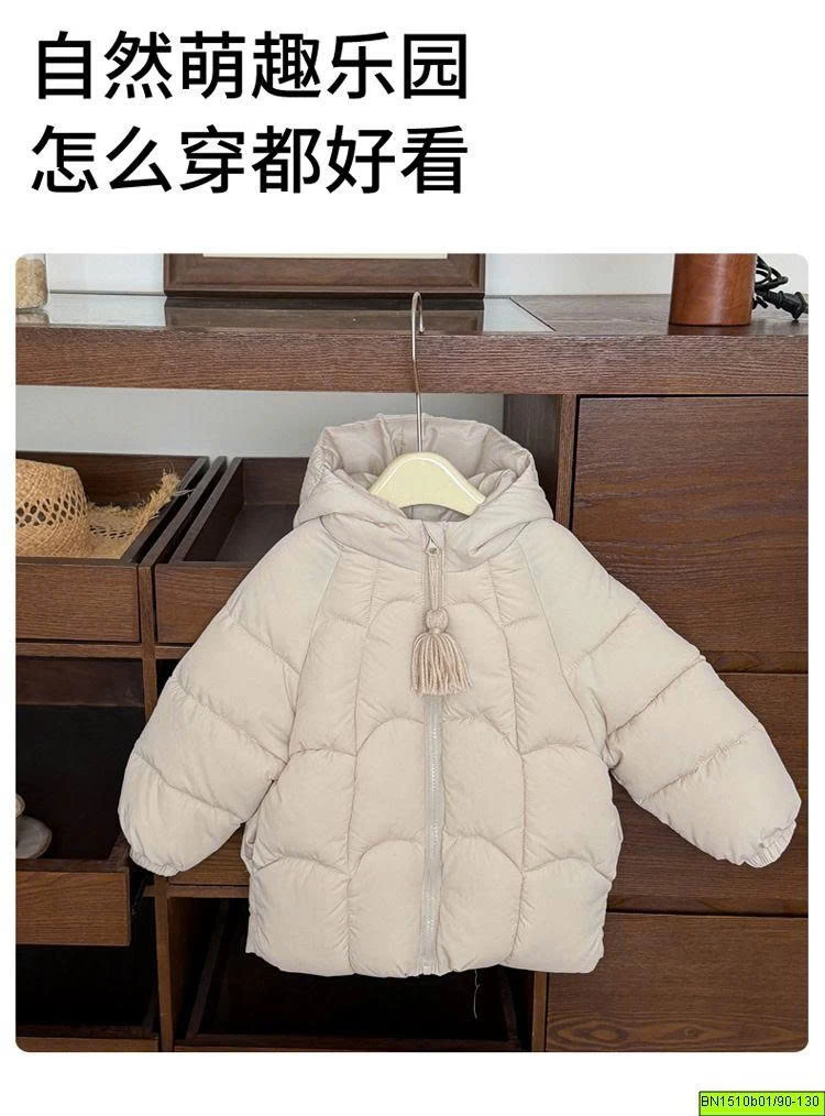 ÁO PHAO DÁN DÀI LÓT NHUNG MÙA ĐÔNG