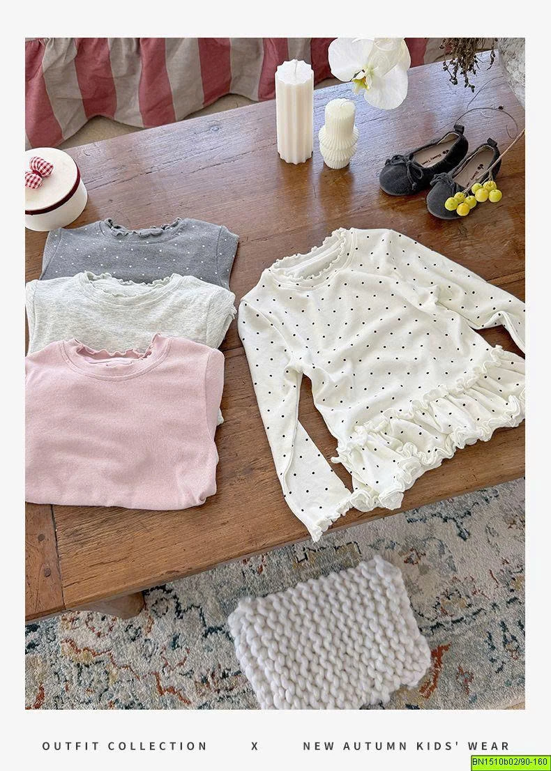 ÁO THUN COTTON PHỐI BÈO