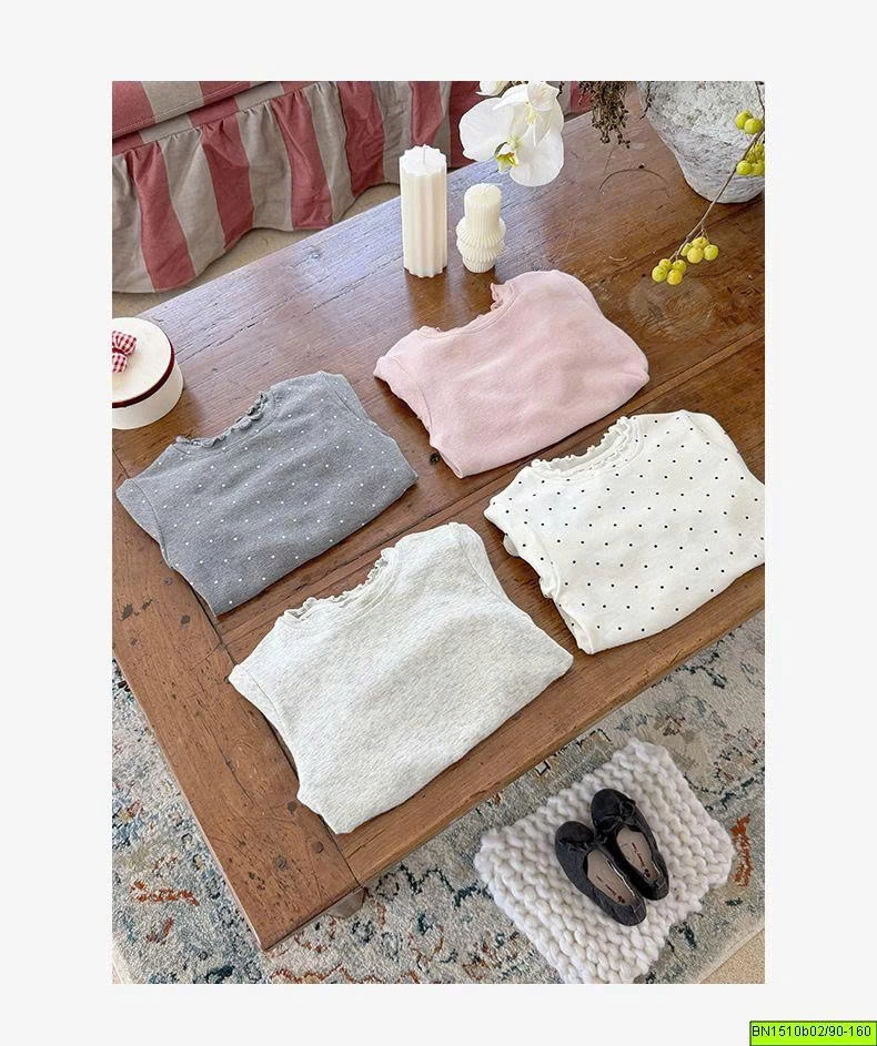 ÁO THUN COTTON PHỐI BÈO