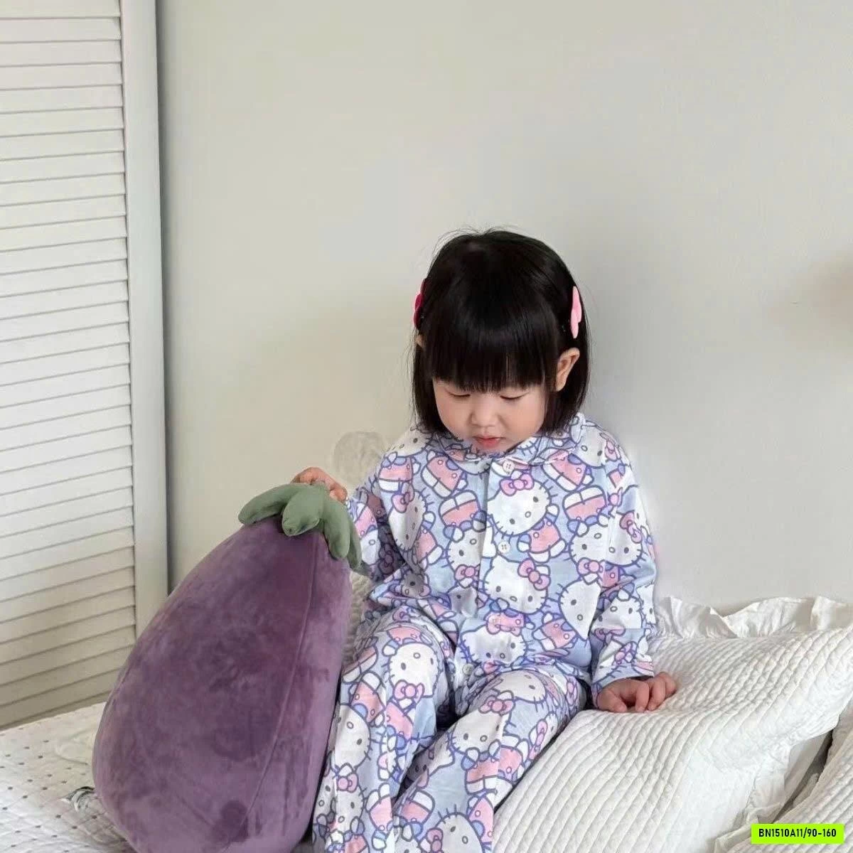 BỘ PIJAMA MẶC NHÀ DÀI TAY CHO BÉ GÁI