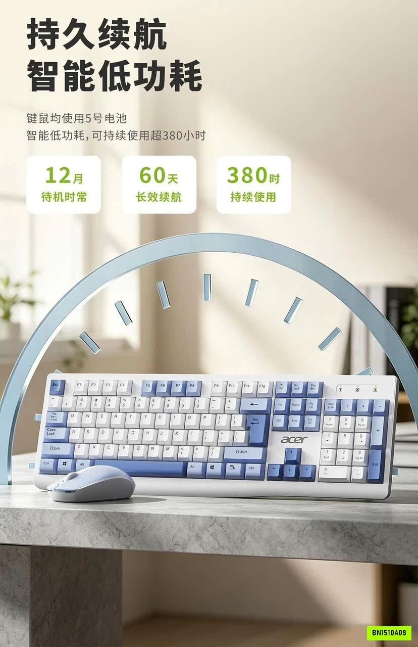 BỘ BÀN PHÍM KHÔNG DÂY KÈM CHUỘT ACER