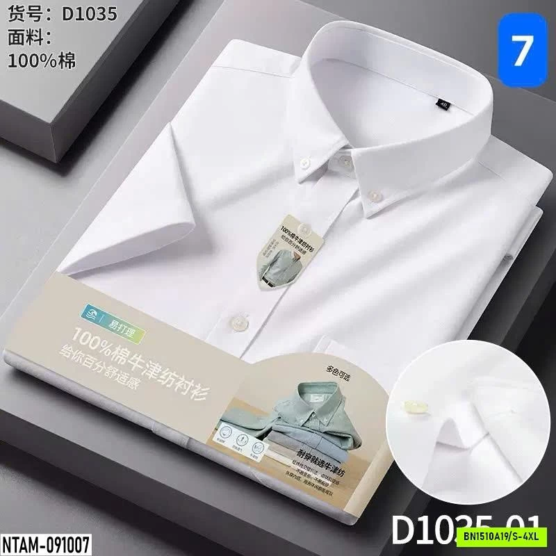 SƠ MI NAM 100% COTTON
