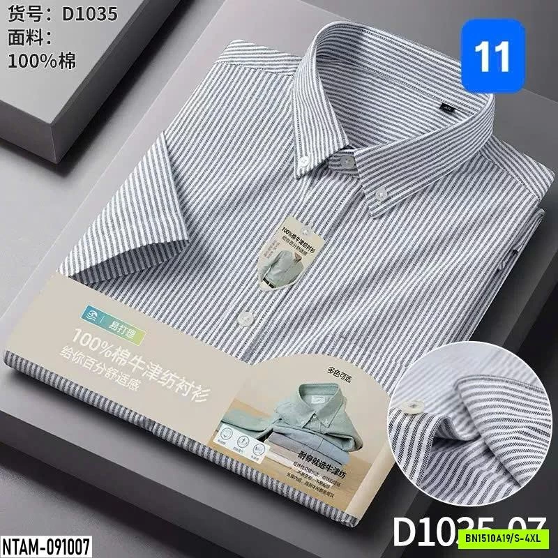 SƠ MI NAM 100% COTTON
