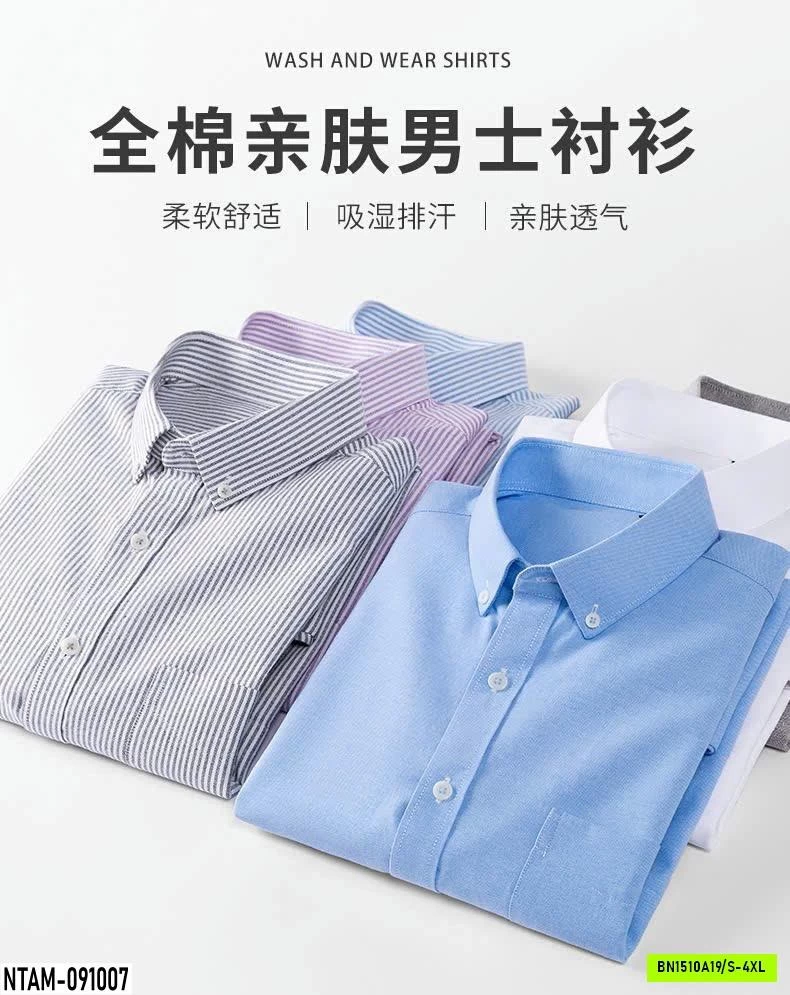 SƠ MI NAM 100% COTTON