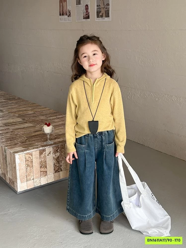 JEANS SUÔNG THÊU KITTY 25A020 AMBB