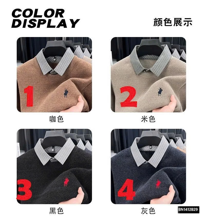 ÁO NAM PHỐI CỔ SƠ MI