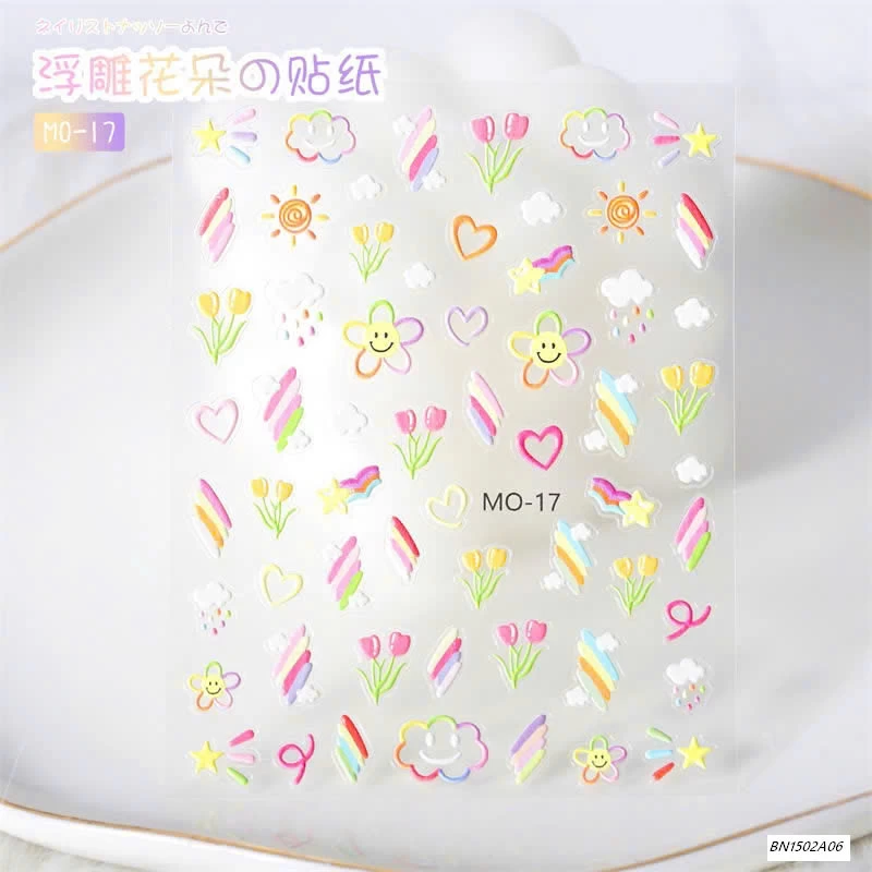 SÉT 6 TẤM STICKER DÁN MÓNG