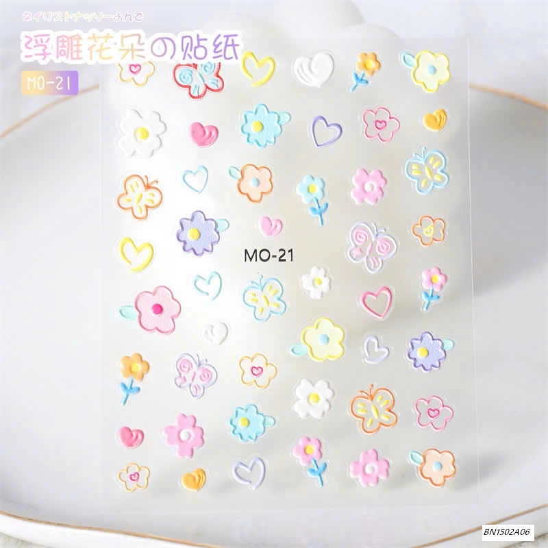 SÉT 6 TẤM STICKER DÁN MÓNG