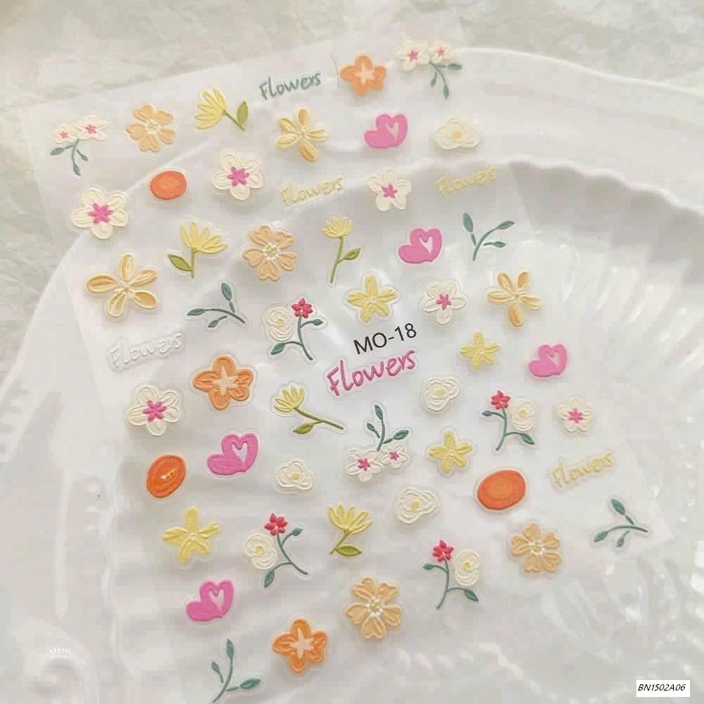 SÉT 6 TẤM STICKER DÁN MÓNG