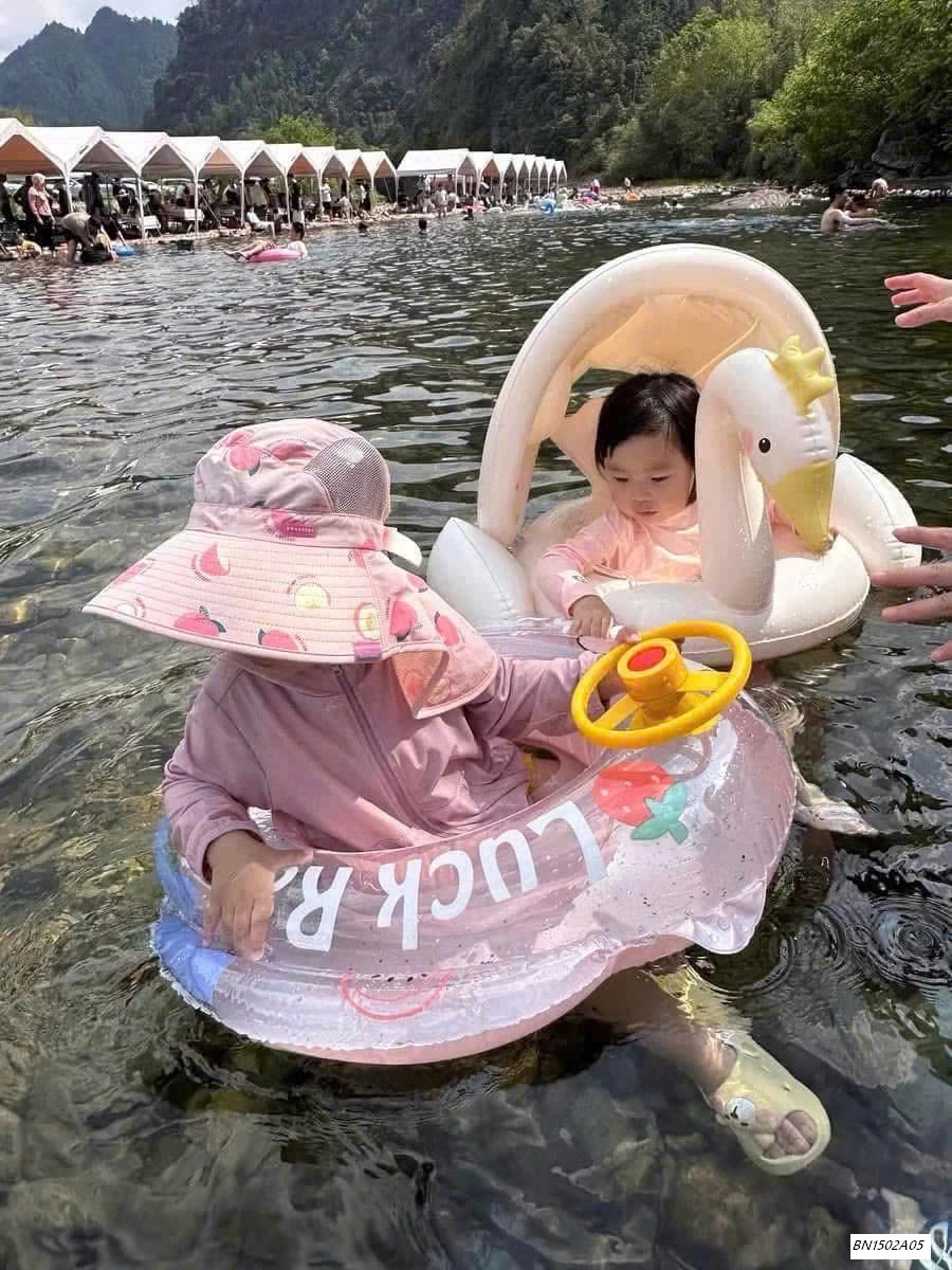 PHAO BƠI PONY KÈM MÁI CHE