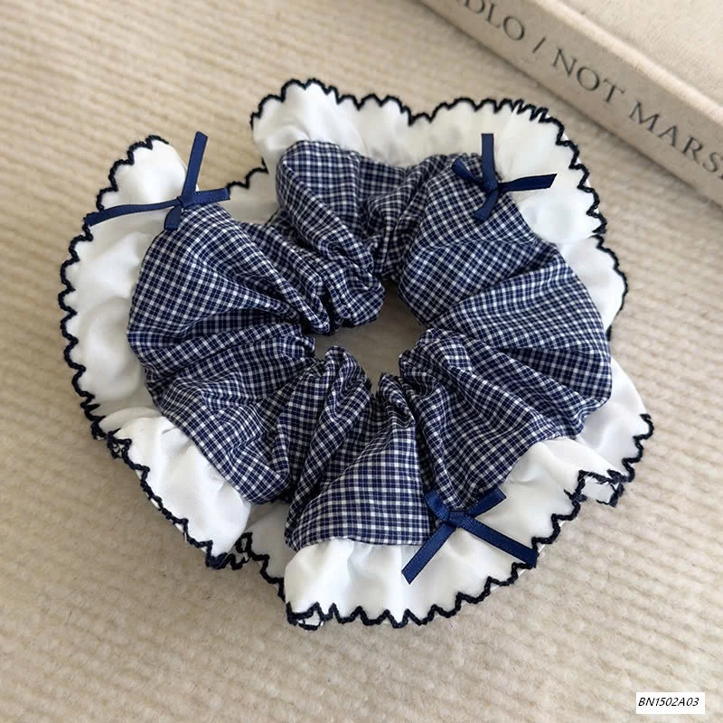 SÉT 2 BUỘC TÓC CARO NƠ