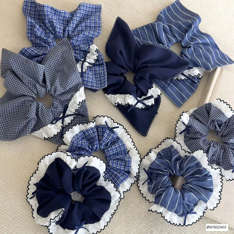 SÉT 2 BUỘC TÓC CARO NƠ